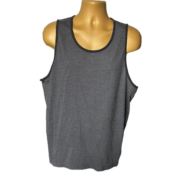 Amazon Essentials Gray Tank Top XL Men’s Regular Fit Cotton Blend Sleeveless - Picture 2 of 5